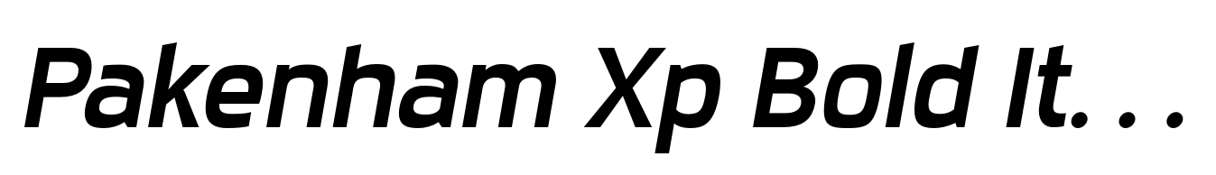 Pakenham Xp Bold Italic
